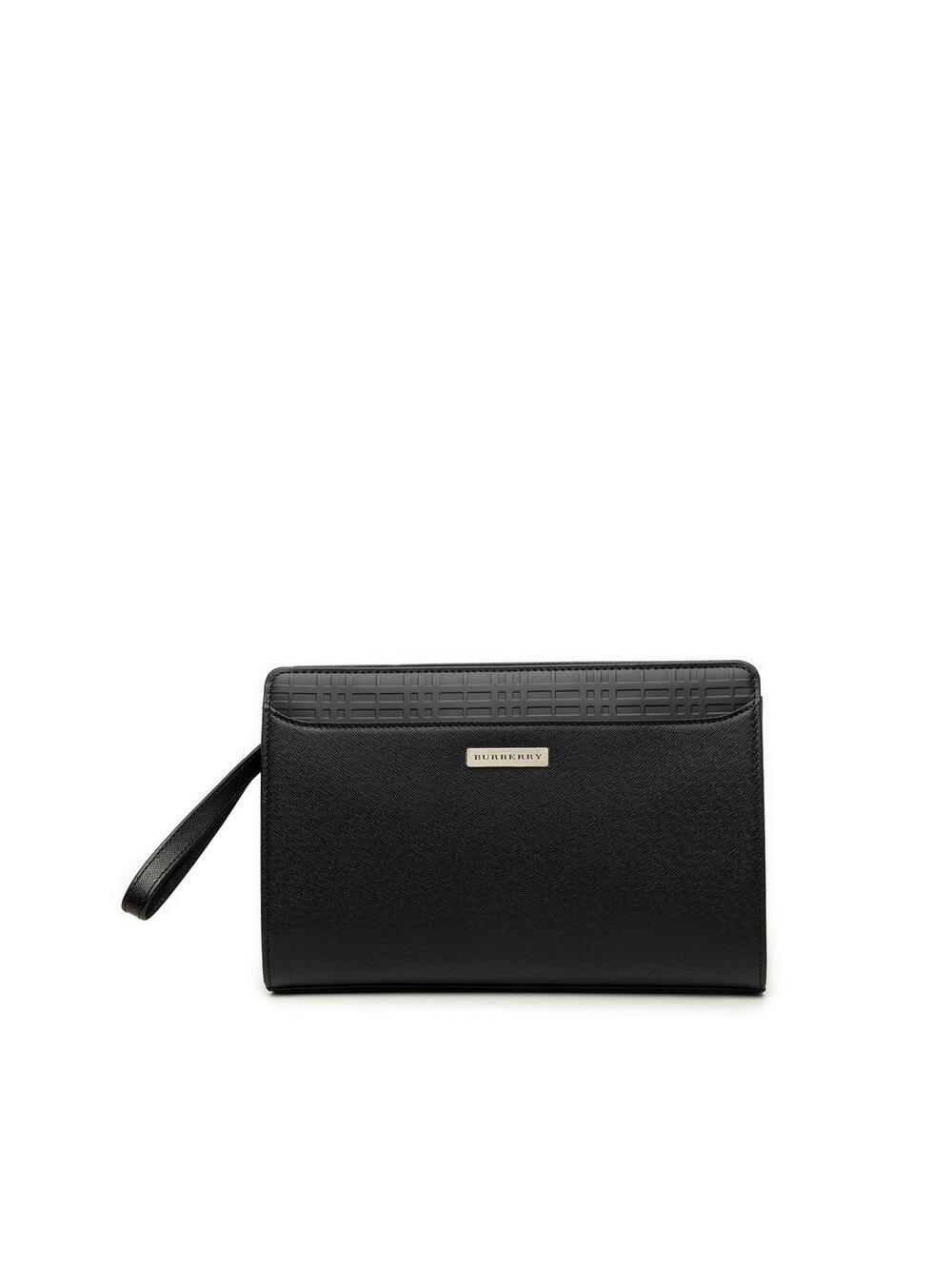 Burberry Check Embossed Leather Trimmed #347546B33B